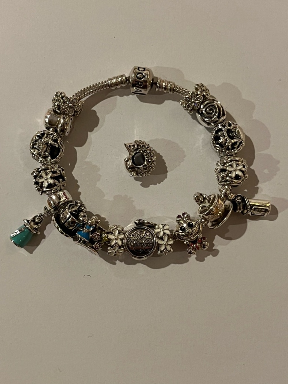 PANDORA Alice in Wonderland Bracelet ALL 100% AUTHENTIC from personal collection
